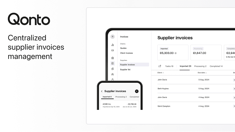 Qonto Supplier Invoices